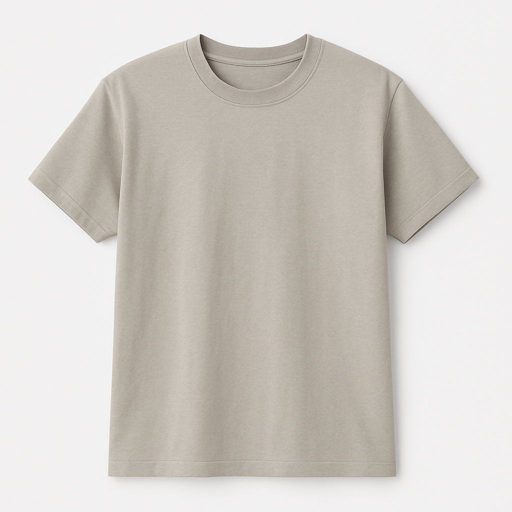 Gainsboro Cotton Round Neck T-Shirt